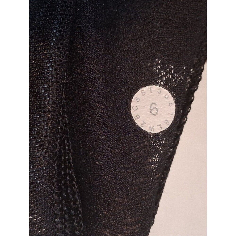 Lululemon Free to Be Wild Strappy Sports Bra Black White Heathered Dye Size 6 - Picture 2 of 7